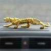 Lucky Animal Cheetah Small Statue Gold Brass Leopard Miniatures Vintage Leopard Figurines  Office