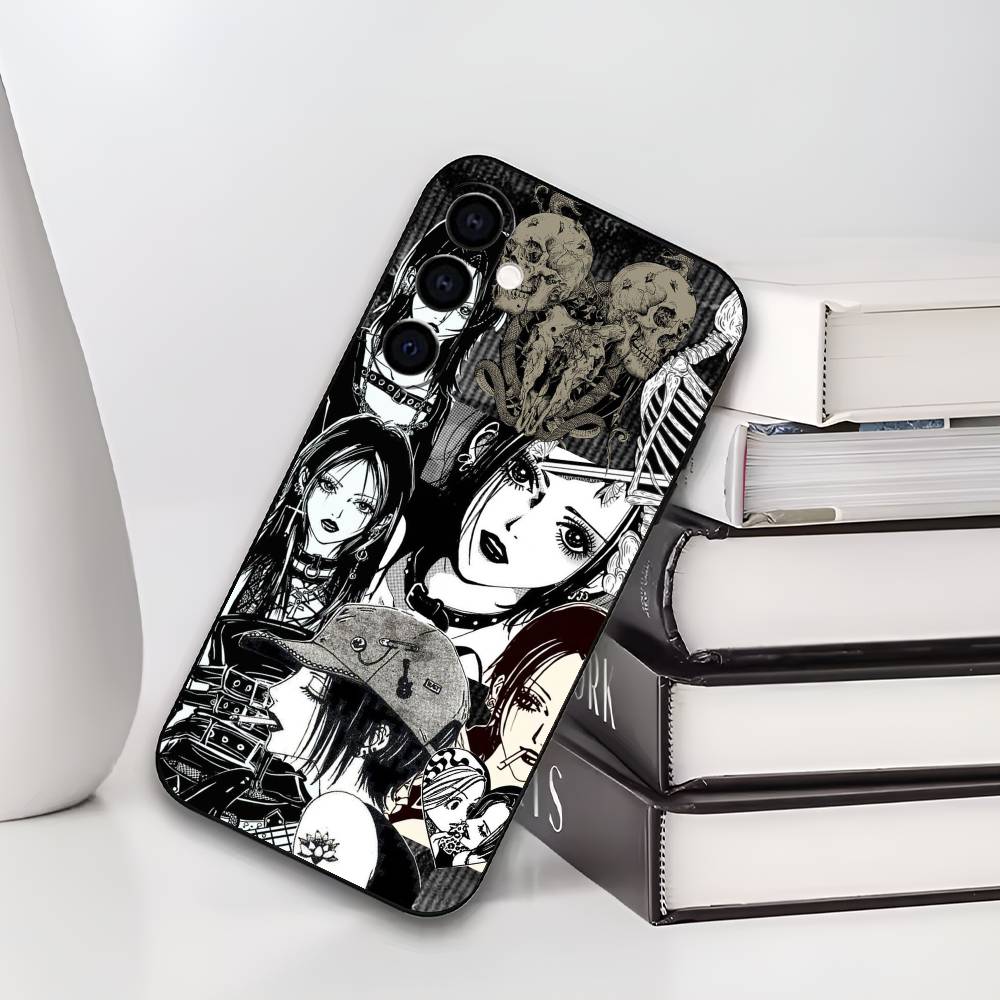 Аниме N-NANA Чехол для телефона Samsung Galaxy A73,A72,A71,A70,A53,A52,A51,Другие Мягкий черный чехол