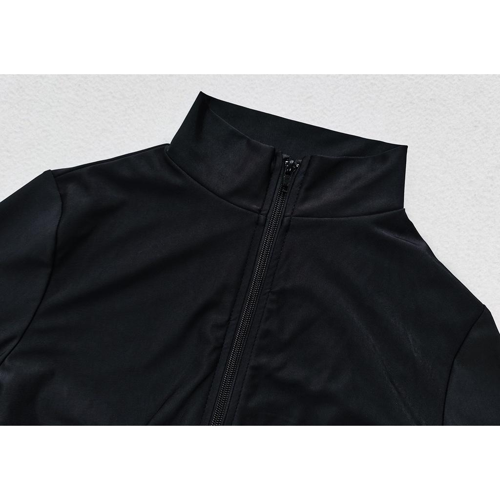 Женский купальник, мусульманский цельный купальник с длинными рукавами, размер S-XL, европейский купальный костюм мусульманки, двухсекционный консервативный купальник с высоким воротом, очень эластичная пляжная одежда