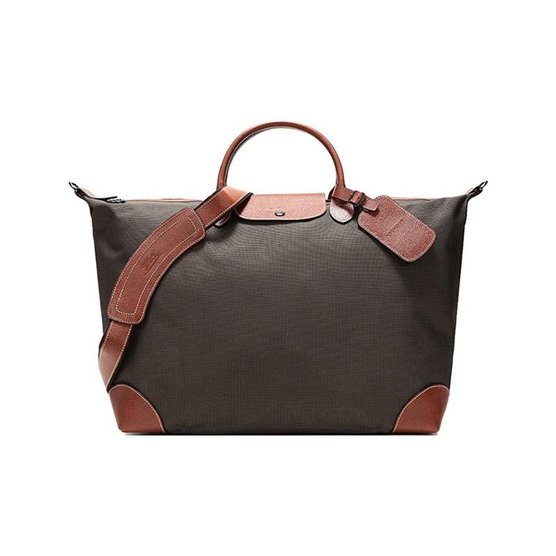 LONGCHAMP Boxford Canvas With Polyamide Handbag Small Unisex Brown 1624080042