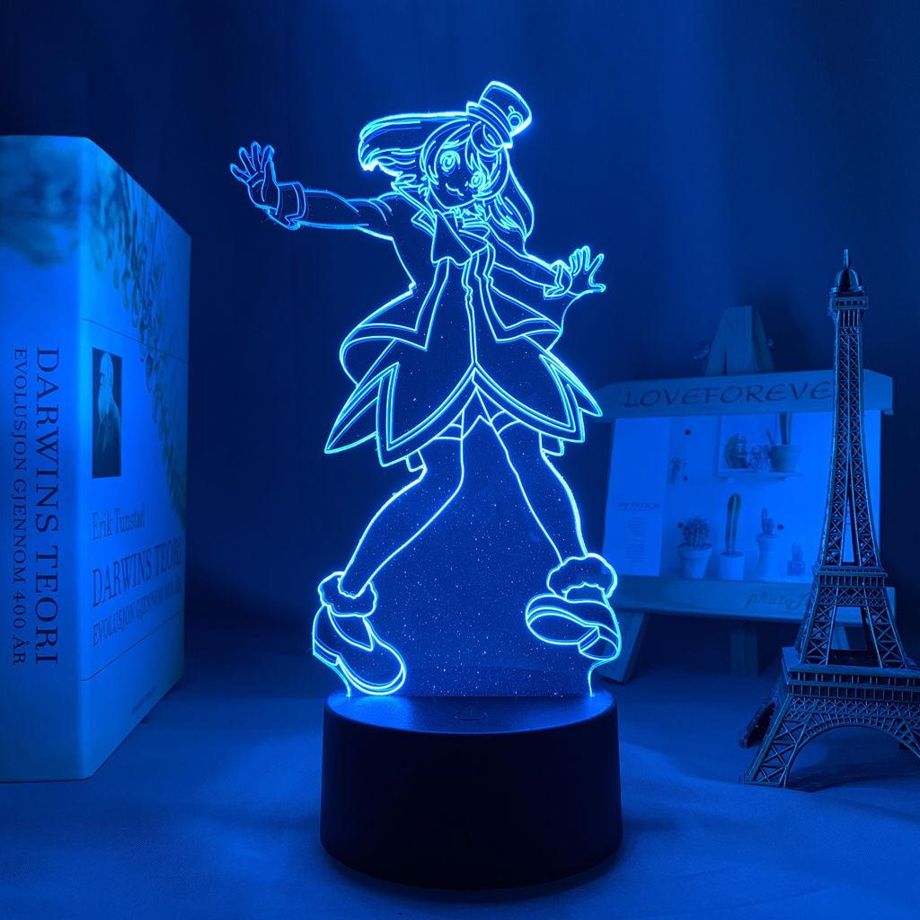 Аниме Shangri-La Frontier Night Light Emul Sunraku Figure LED Bedside Lamp Товары для фанатов
