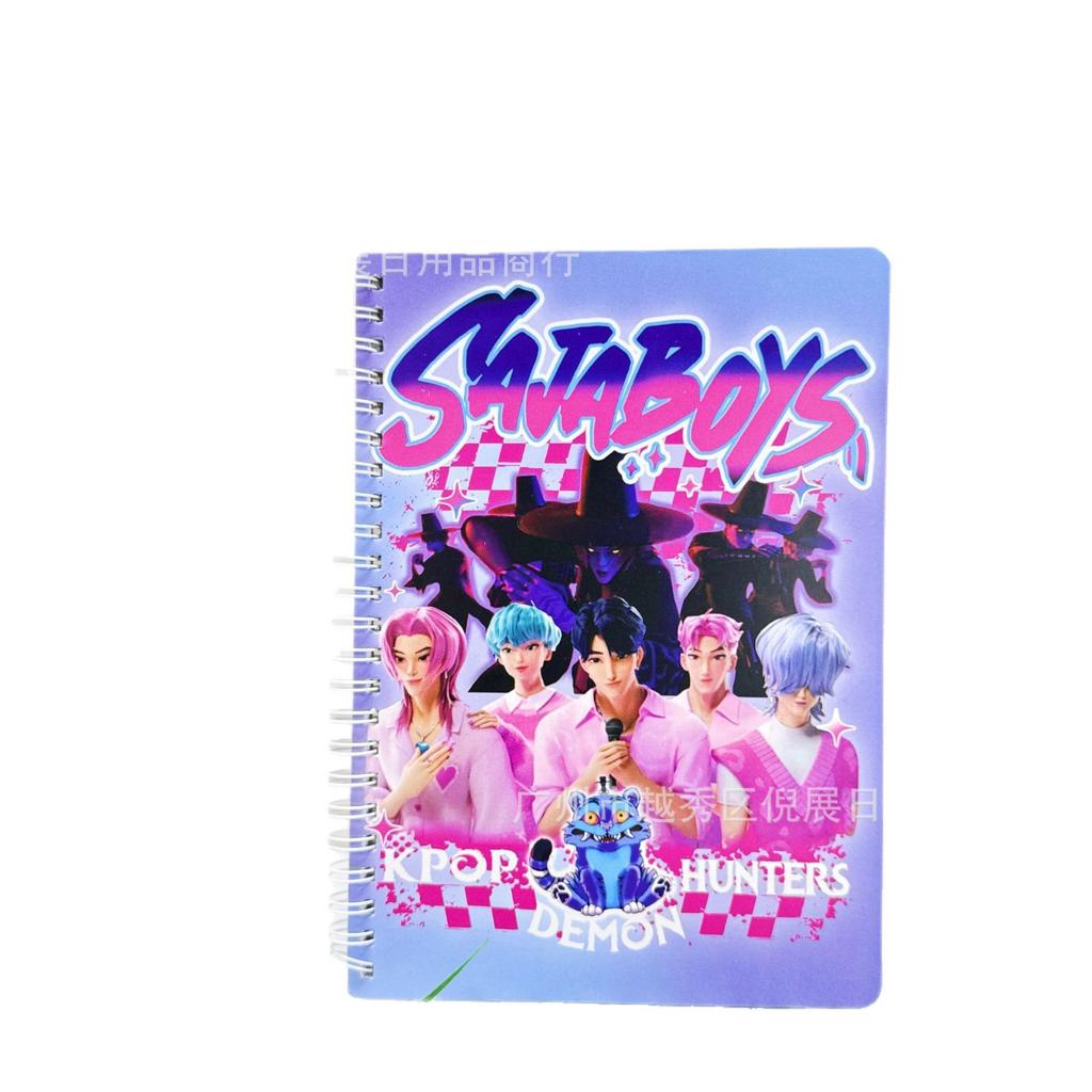 Идеальная Новинка 40 Листов Kpop Охотники на Демонов A5 Блокнот на Спирали Мультяшный Аниме Журнал-Блокнот для Студентов и Фанатов