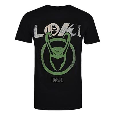 Мужская хлопковая футболка с эмблемой Loki