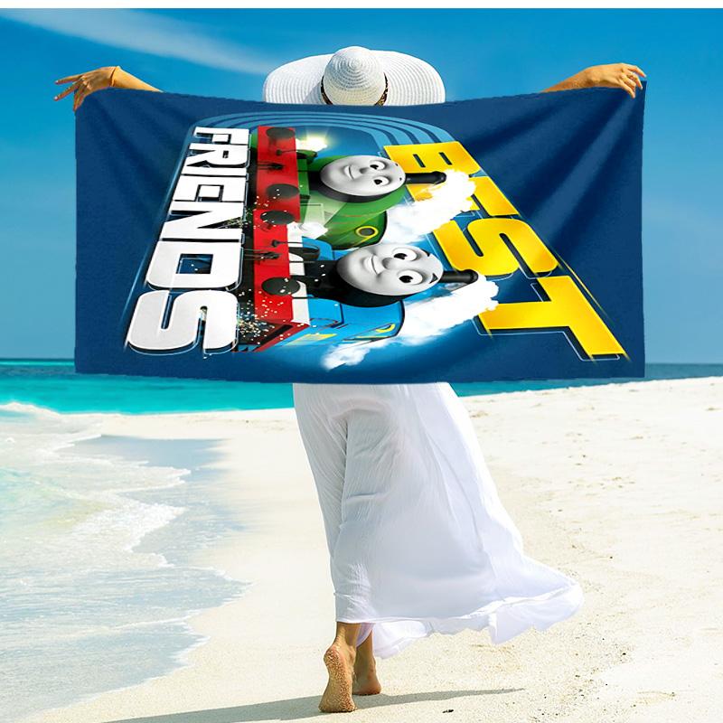 1pc Thomas Friends Thomas Way beach towel,quick drying absorbent beach towel,outdoor sports swimming beach towel,Soft and comfortable Y73019