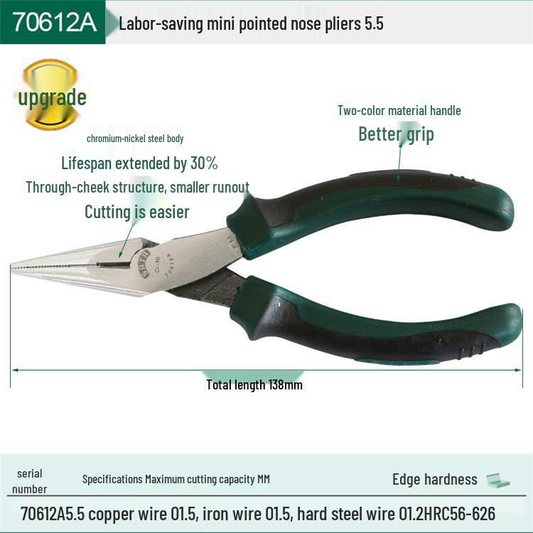Набор мини-плоскогубцев для SATA-проводов: Инструменты с узкими губками, изогнутыми губками, плоскими губками