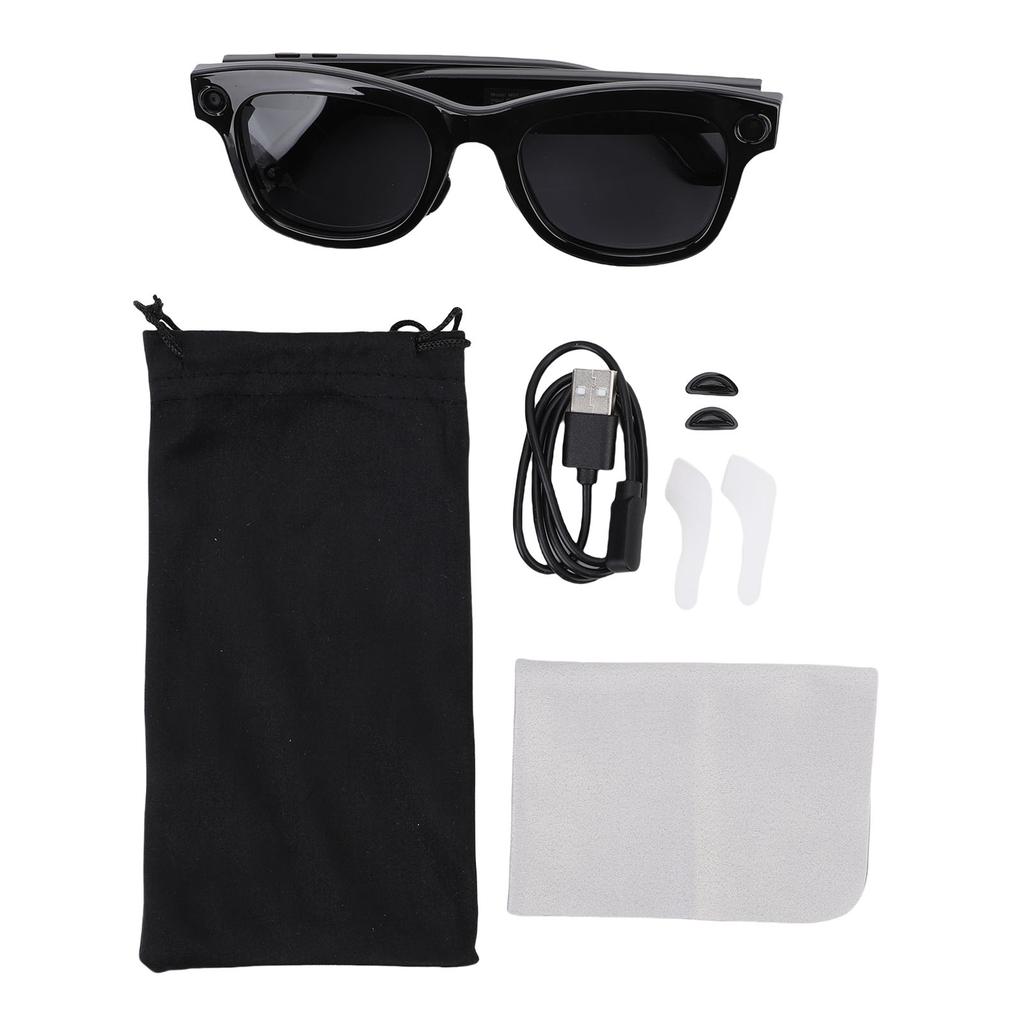 Умные очки с камерой 5 МП 1080P HD-камера Перевод на 26 языков Воспроизведение музыки Телефонные звонки AI Умные очки Bluetooth-очки