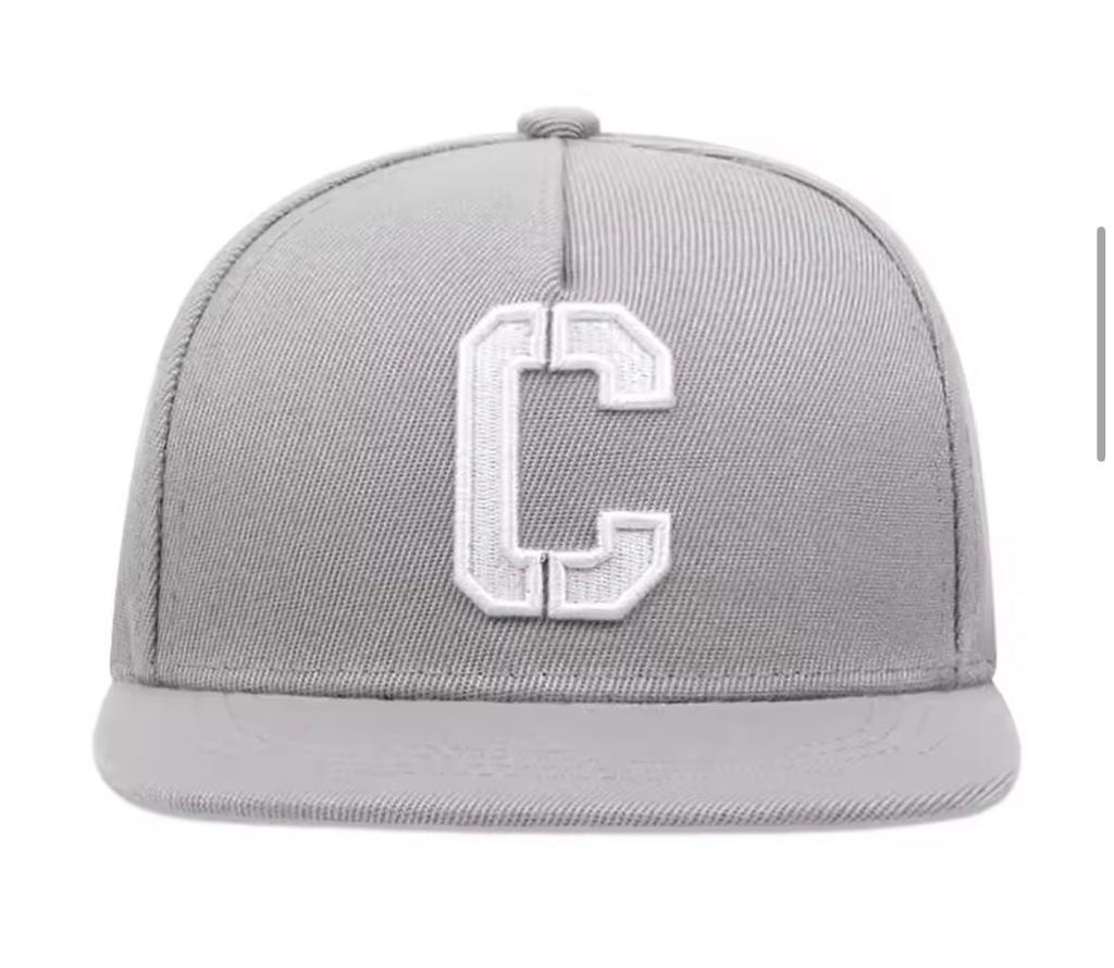 [sproutsy] Kids' Baseball Cap, Boys' and Girls' Casual Flat Cap with Flat Visor, Straight Fit, Size C (JP, Numeral Size, 50.0 Cm, 52.0 Cm, Gray)