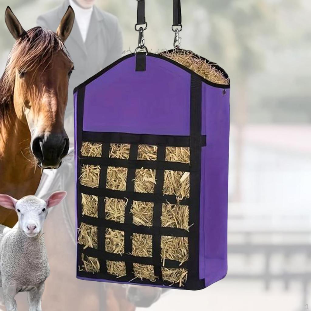 Сумка для сена с крючком для кормления лошадей и домашнего скота
