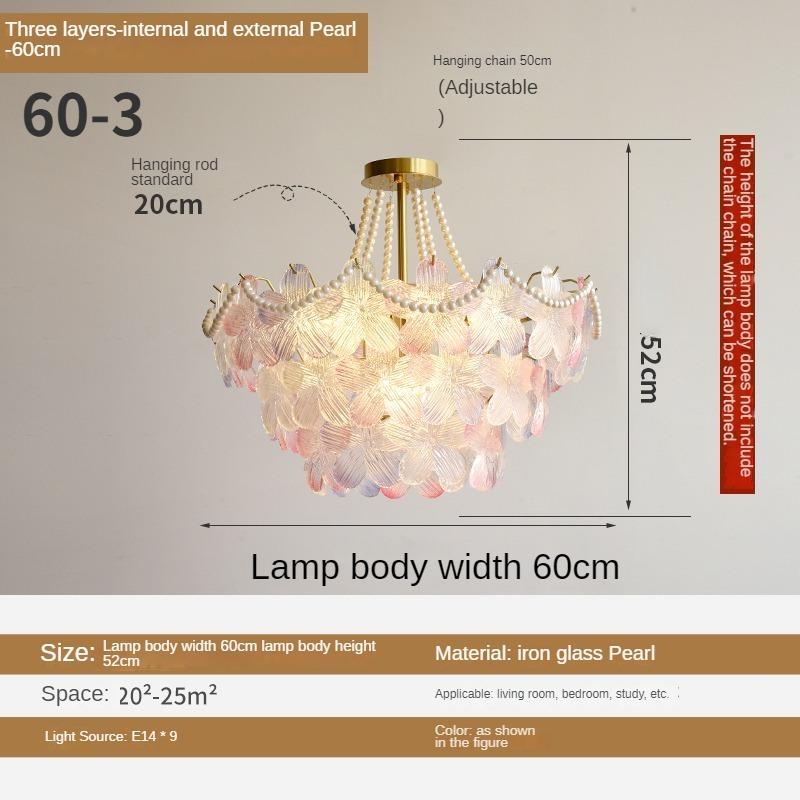 Французская хрустальная люстра, современная простая и атмосферная лампа для главной спальни, столовой