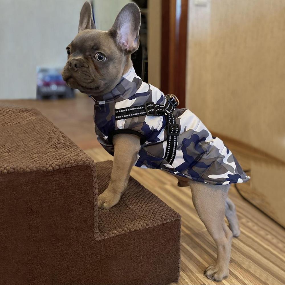 Водонепроницаемая одежда для собак, зимняя теплая одежда для маленьких и средних собак, светоотражающее пальто для щенков, куртка с регулируемой шлейкой, одежда для чихуахуа