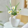 Simple Body Vase Living Room Decoration Ceramic Vase Decoration Maison Flower Pot Decoration Home Artificial Flower Container
