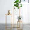 Nordic Iron Art Flower Stand: Indoor Light Luxury Green Plant Shelf for Living Room, Bedroom, or Balcony.