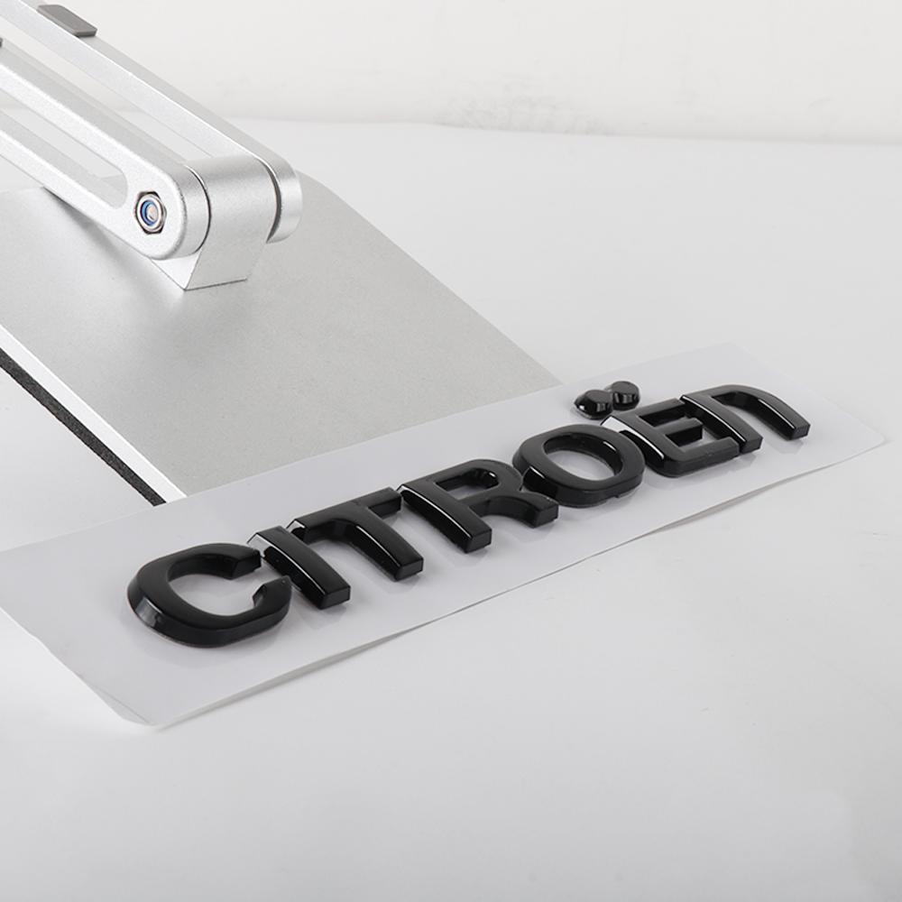1PC ABS Car Letters Emblem Rear Trunk Logo Sticker For Citroen C4 C3 C5 C1 DS3 DS5 DS4 Jumper Berlingo Numero Auto Accessories