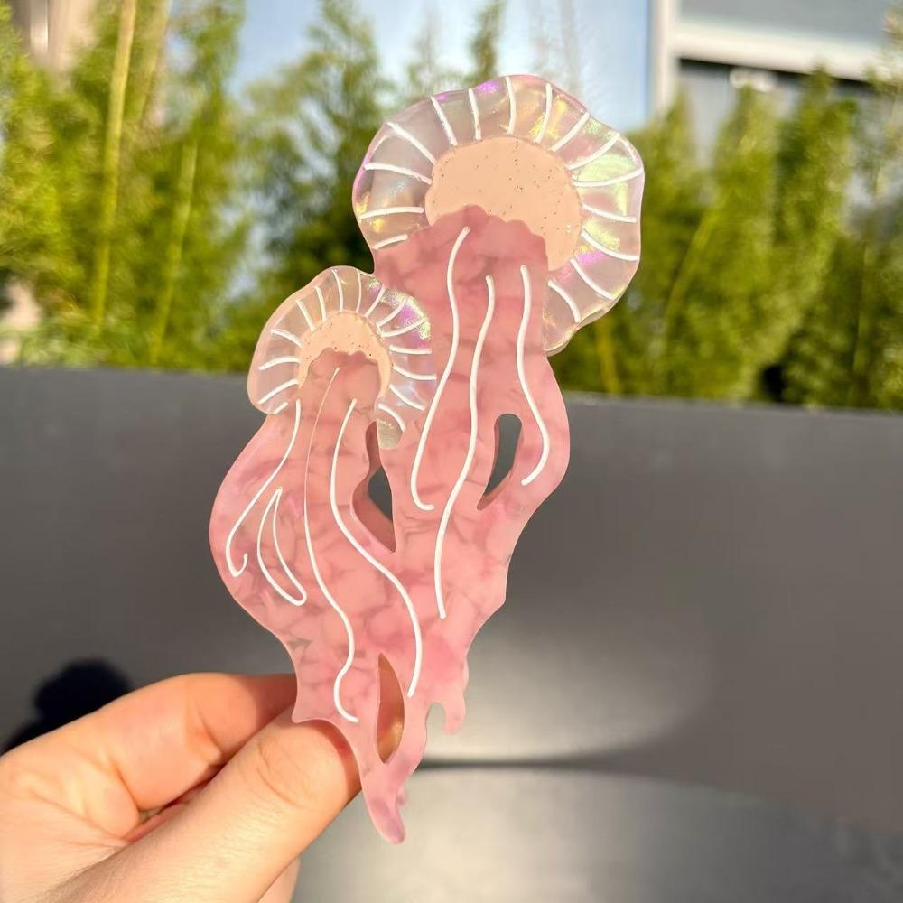 Animal Hair Grab Clip Cartoon Large Shark Clip Creative Jellyfish Hair Claw Girls