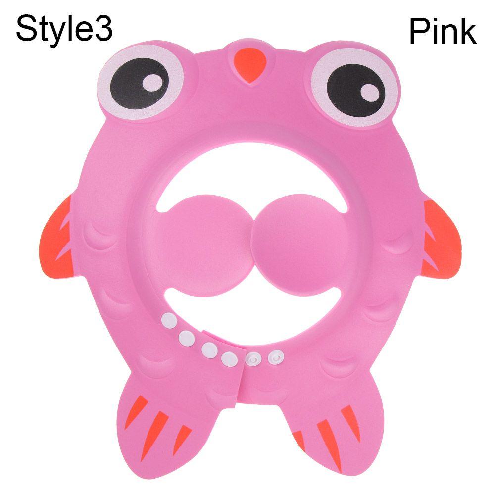 Girls Waterproof Adjustable Eye Protection Wash Hair Shield Bath Visor Baby Shower Caps Shampoo Hat