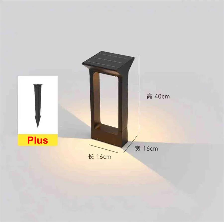 4400 мАч алюминиевый солнечный светильник для садовой дорожки уличный водонепроницаемый солнечный светодиодный светильник для ландшафтного освещения солнечный подъездной путь газонные лампы