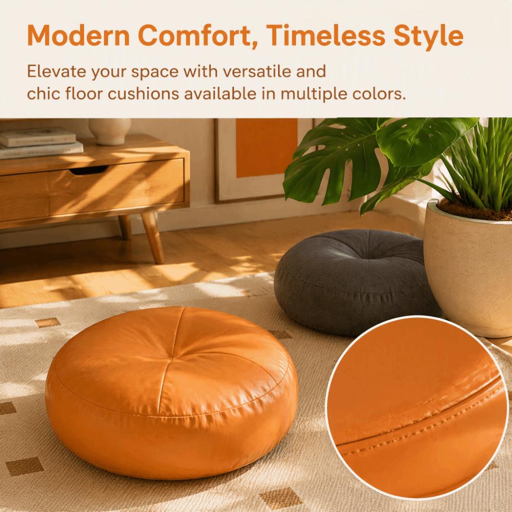 Non-Slip Tatami Mat Leather Futon Tech Fabric Floor Footstool Bay Window