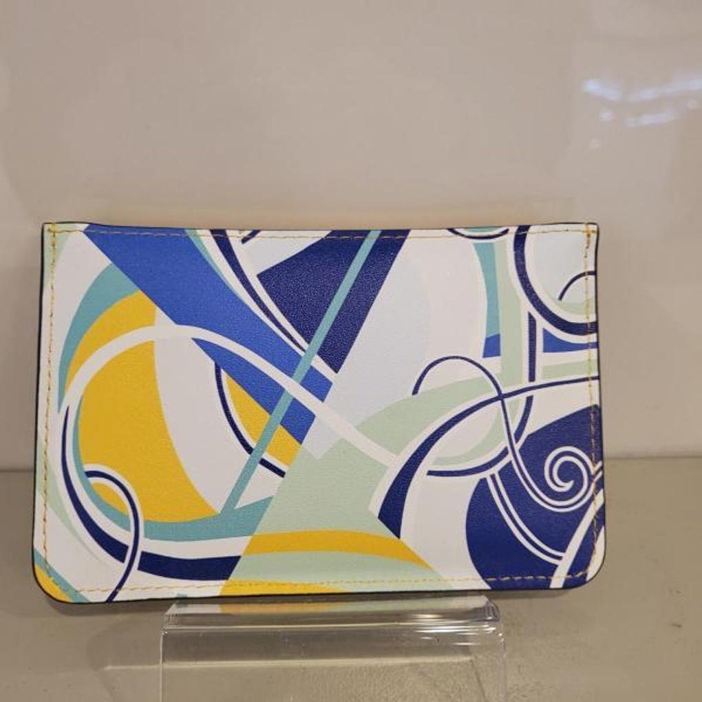 moncross AW9161 printed cowhide unisex card wallet