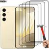 4 Full Tempered Glass for Samsung Galaxy S24, 9H Scratch-Resistant Screen Protector