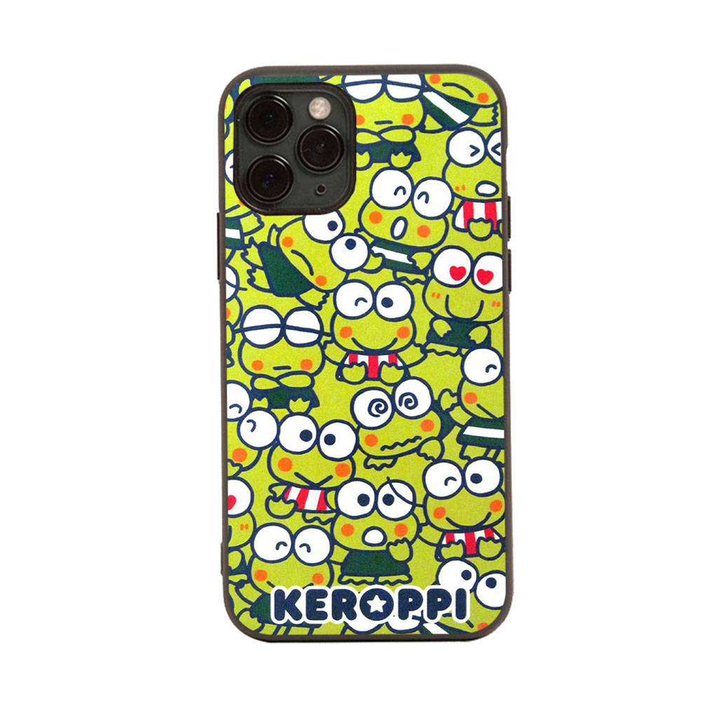 HK16 Frog Keroppi Black Sofe Case for iPhone 16 15 Plus 14 13 Pro 8 SE XR XS Max P30 Nova 5T Y5P Y6 Y7 Y8P Y9 Realme C30 C33 C31 VIVO Y36 V27