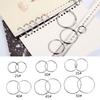 Metal Loose Leaf Book Binder Hoop Ring Multifunctional Keychain Circle DIY Album