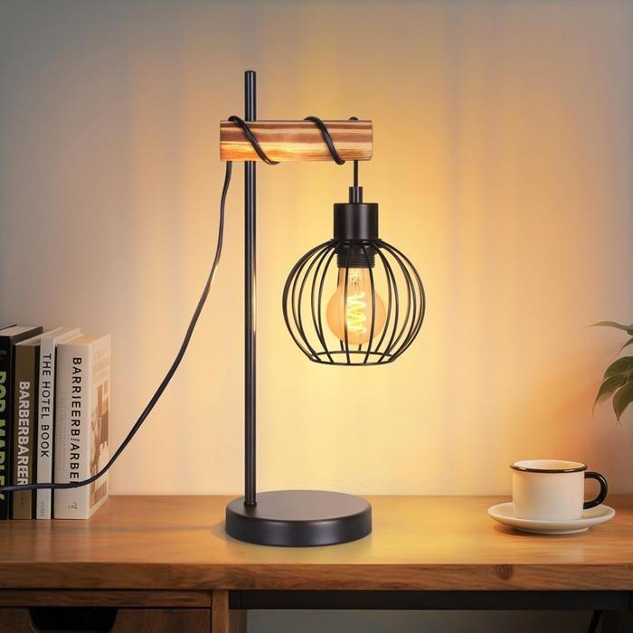 NETTLIFE Plafonnier - E27 - Métal noir - Design industriel