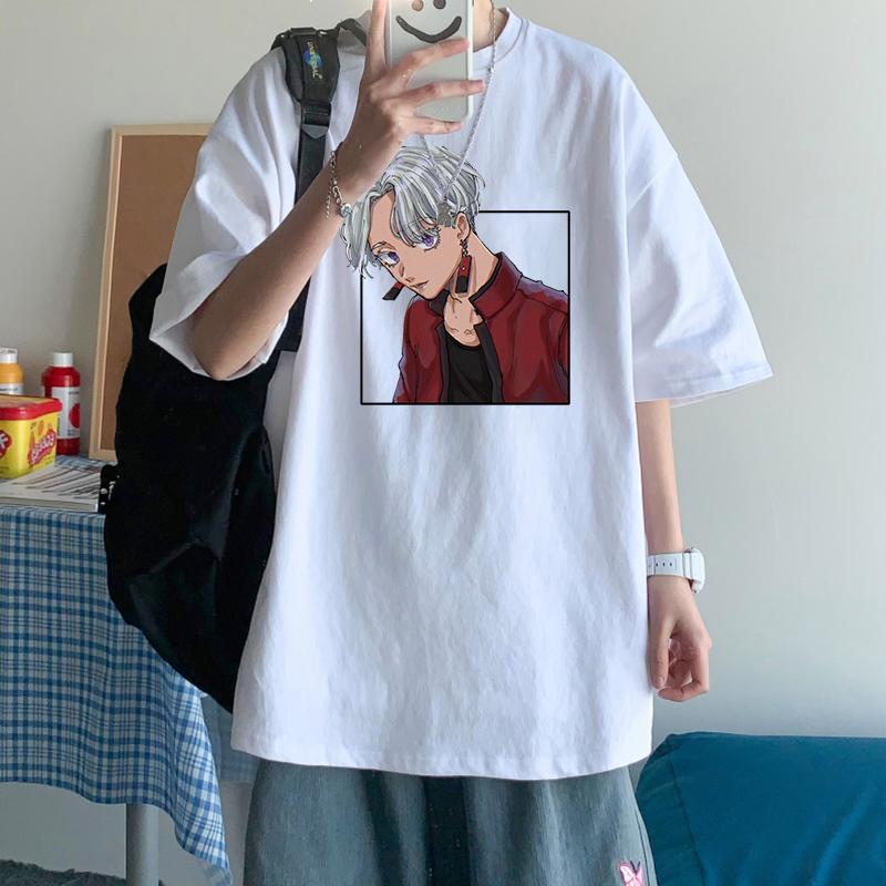 Мужские футболки Hot's Anime Tokyo Revengers Manga Izana Kurokawa/Manjirou Sano/Chifuyu Matsuno, свободные повседневные футболки унисекс с круглым вырезом и коротким рукавом
