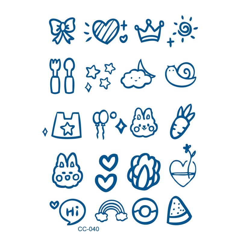 Травяные растения, палец, улитка, маленькая картинка, сок, татуировка, наклейки, последние 15 дней, полупостоянный ветер