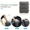 Inflatable Foot Rest Pillow for Travel, Adjustable Three Layers Height Foot Stool for Airplanes,Cars,Home,Trains,Office