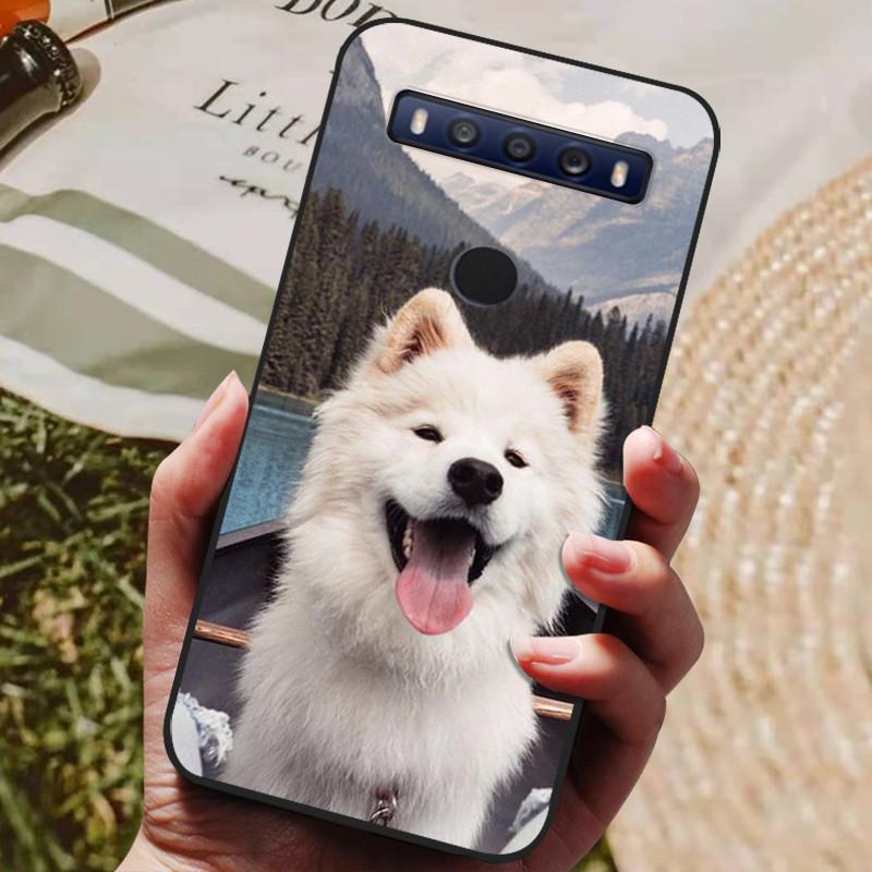 Чехол для TCL 10 SE Черный ТПУ Силиконовый Чехол Для Телефона TCL 10SE Чехлы tcl 10se T766H T766J T766U T766A Fundas Бампер Мраморный