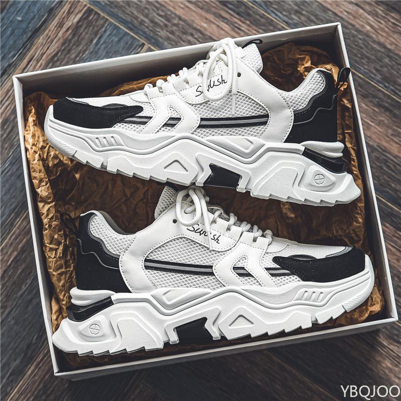 Мужская обувь лето дышащая новая трендовая универсальная спортивная обувь Модные повседневные кроссовки на толстой подошве, увеличивающие рост