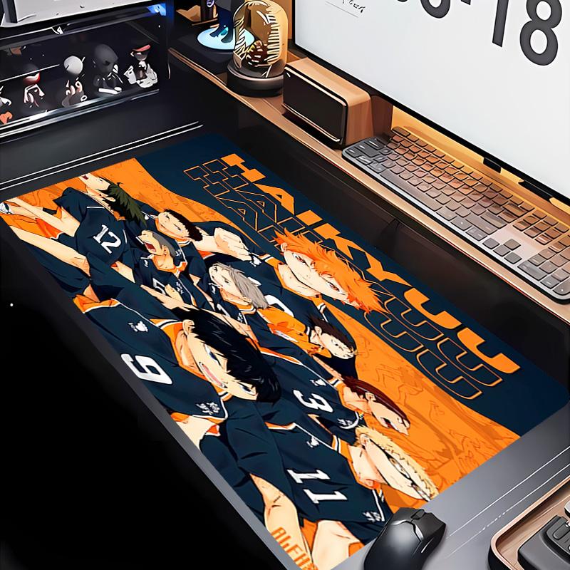 Haikyu Theme Premium Non-slip Mouse Pad with Stitched Edges,Durable Rubber Material,for Desktop & Gaming Great Gifts