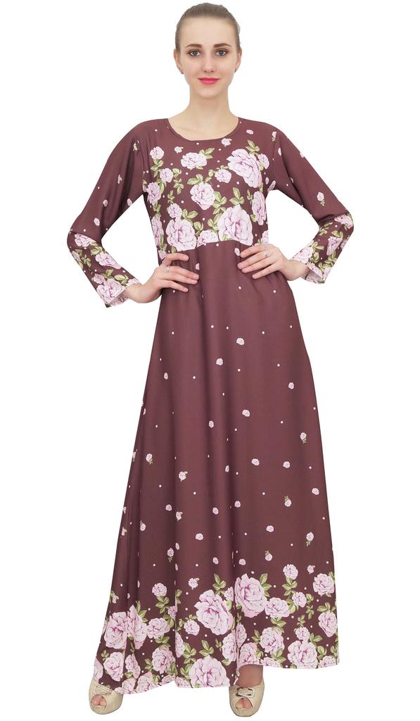 Bimba Женская повседневная цветочная цифровая печать длинная черная макси дизайнер