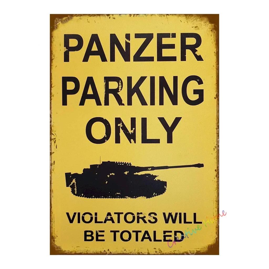 BarCafeVintageArt Не шуметь Металлическая табличка - Винтажный немецкий плакат, Табличка для пещеры|Отлично подходит для украшения домашнего бара, гаража, кафе и гостиной