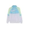 Nike Windbreaker Hooded Jacket With Logo Men Outerwear Blue White AR2210-101