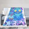 Huntrix Blanket Cover Coral Fleece Plush Kpop Demon Hunters Lightweight Throw Blankets for Home Couch Bedspread
