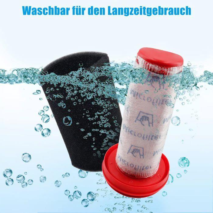 Lot de 4 filtres en papier réutilisables pour aspirateur balai Bosch BBH3Z0025 BBH3PETGB BBH3251GB