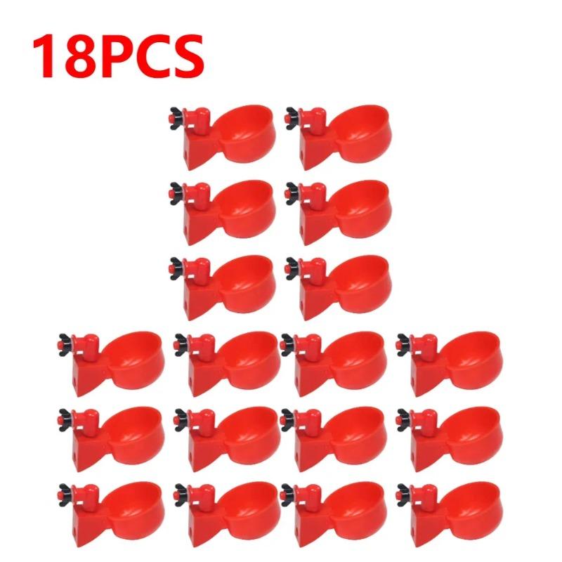 6-36 шт., чашка для питья курицы и утки, автоматическая поилка, кормушка для цыплят, пластиковые чашки для питья воды на птицеферме, простая установка