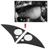 2pcs Carbon Fiber Car Steering Wheel Button Trim Sticker Decal for Mercedes W204 C Class 07 10