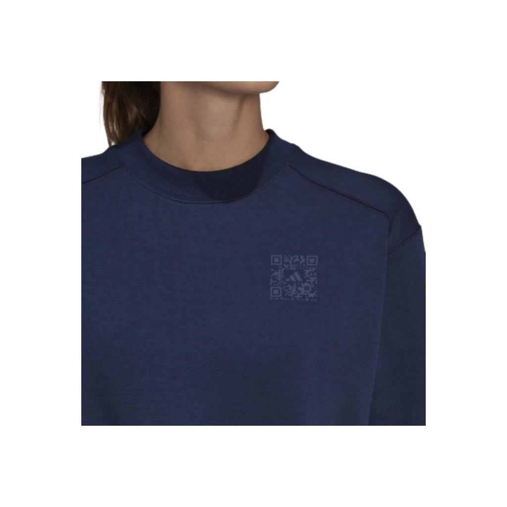 Adidas X Karlie Kloss Sweat Crew Color Block Pullover Women Sweatshirt Blue HB1435