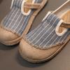 Новые льняные туфли рыбака в этническом стиле, вышитые туфли в старинном стиле, туристические туфли для студентов с одной педалью, ленивые, старые, пекинские, тканевые туфли для женщин