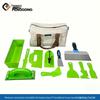 Penggong Tool Set: Plastic Mud Scraper, Trowel, Cement Box, Sandpaper Wipe, Stainless Steel Putty Knife, Spatula, Storage Bag