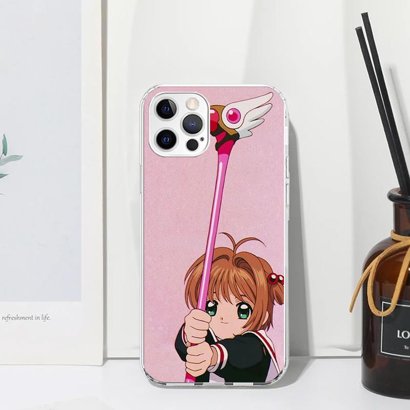CardCaptor Sakura Anime Phone Case For Iphone 17 Air 16 15 Plus 16E 14 Pro Max 13 Mini 12 11 7 8 SE Fundas Soft Back Cover 17 Ai