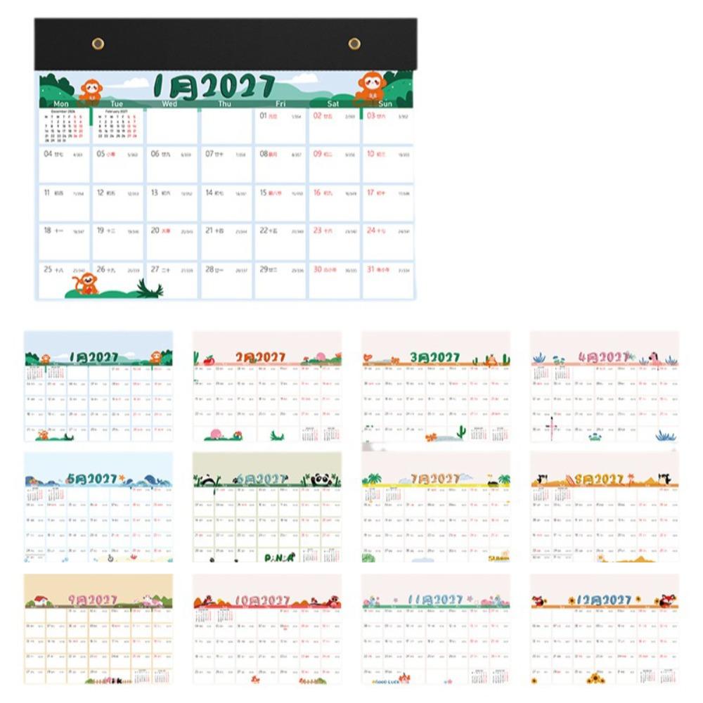2027 Wall Calendar 12 Months Calendar Planner Time Tool Agenda Planner Stationery