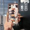 Прочный чехол-накладка для телефона для iphone16 Plus/i16Plus, милый кармашек для карточки, модный дизайн, противоударный, граффити, полная защита