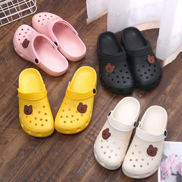 Летние женские 1 сандалии для сада на платформе с рисунком фруктов, тапочки для девочек, пляжная обувь, модные сандалии для отдыха на открытом воздухе, сандалии для женщин