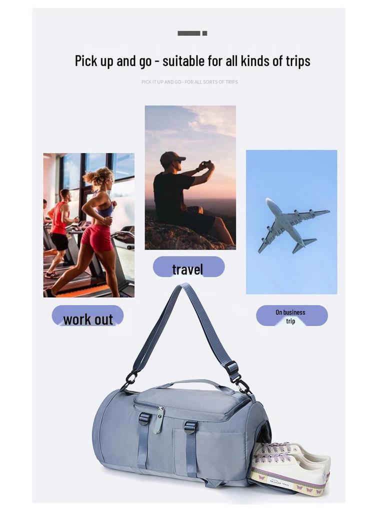 Large Capacity Multifunctional Travel Bag with Wet/Dry Separation