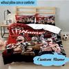 Custom Name 3PCS Champion Rhea wrestling Bedding Set, Including 1pc Duvet Cover And 2pcs Pillowcases, Suitable for dorms and bedrooms Gift