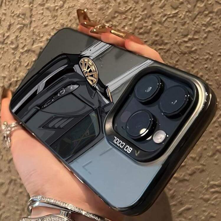 Чехол для мобильного телефона iPhone15/14ProMax Drift black car 13 Apple 1211 всесторонний XS/XR