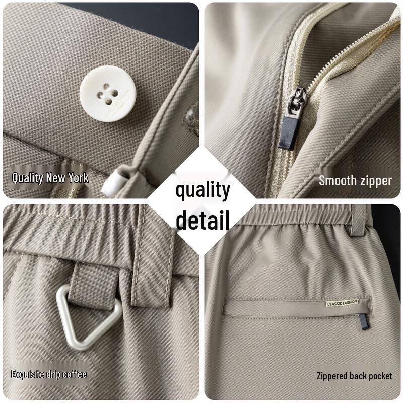 Pierre Cardin Мужские дышащие эластичные повседневные брюки прямого кроя